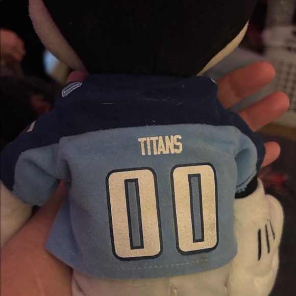 Titan Plush Toy with Light Blue and White Jersey - Picture 5 of 6